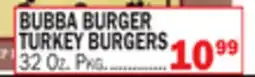 C Town BUBBA BURGER TURKEY BURGERS offer