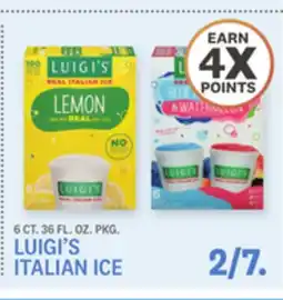 Kings Food Markets LUIGI'S ITALIAN ICE offer