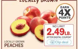 Kings Food Markets LOCALLY GROWN PEACHES offer