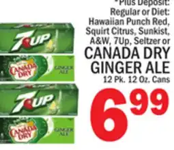 C Town CANADA DRY GINGER ALE offer