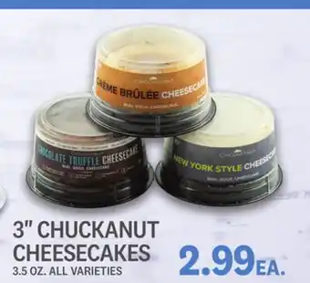 Kings Food Markets 3 CHUCKANUT CHEESECAKES offer