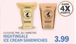 Kings Food Markets NIGHTINGALE ICE CREAM SANDWICHES offer