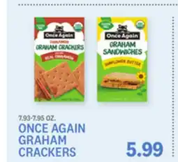 Kings Food Markets ONCE AGAIN GRAHAM CRACKERS offer