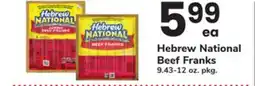 ACME Hebrew National Beef Franks offer