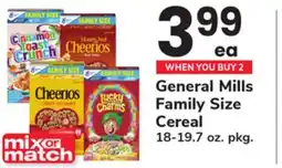 ACME General Mills Family Size Cereal offer