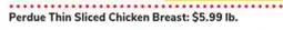 ACME Perdue Thin Sliced Chicken Breast offer