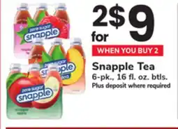 ACME Snapple Tea offer