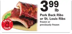 ACME Pork Back Ribs or St. Louis Ribs offer