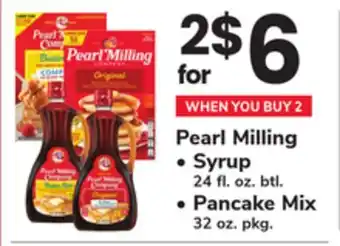 ACME Pearl Milling, Syrup 24 fl. oz. btl., Pancake Mix 32 oz. pkg offer