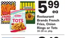 ACME Restaurant Brands French Fries, Onion Rings or Tots offer
