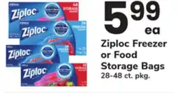 ACME Ziploc Freezer or Food Storage Bags offer