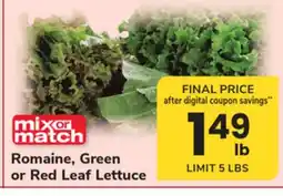 ACME Romaine, Green or Red Leaf Lettuce offer