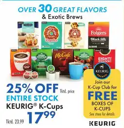 Boscov's ENTIRE STOCK KEURIG K-Cups offer