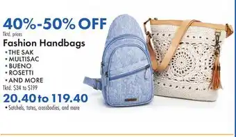 Boscov's Fashion Handbags offer