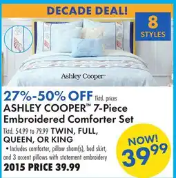 Boscov's ASHLEY COOPER 7-Piece Embroidered Comforter Set offer