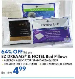 Boscov's EZ DREAMS & HOTEL Bed Pillows offer