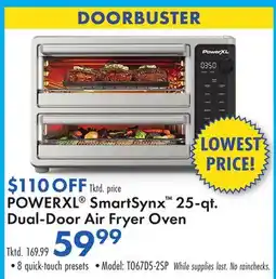 Boscov's POWERXL SmartSynx 25-qt. 25-qt. Dual-Door Air Fryer Oven offer