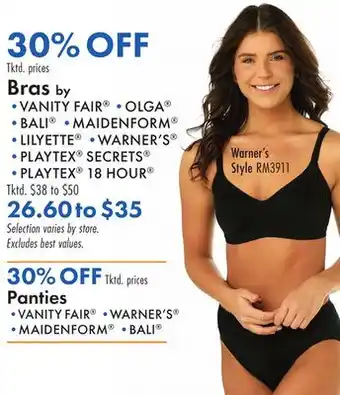 Boscov's Bras offer