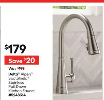 Lowe's Delta Alpen SpotShield Stainless Pull-Down Kitchen Faucet offer