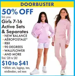 Boscov's Girls 7-16 Active Sets & Separates offer