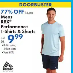 Boscov's Mens RBX Performance T-Shirts & Shorts offer