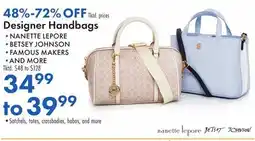Boscov's Designer Handbags offer