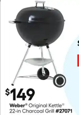 Lowe's Weber Original Kettle 22-in Charcoal Grill offer
