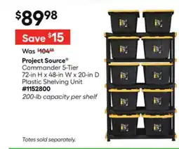 Lowe's Project Source Commander 5-Tier offer