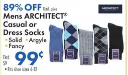 Boscov's Mens ARCHITECT Casual or Dress Socks offer
