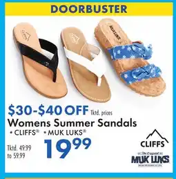 Boscov's Womens Summer Sandals offer