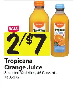 Stop&Shop Tropicana Orange Juice offer