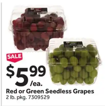 Stop&Shop Red or Green Seedless Grapes offer