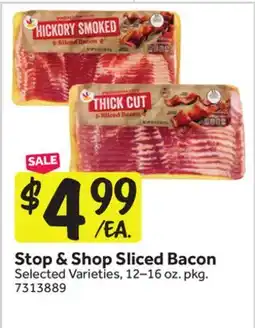 Stop&Shop Stop & Shop Sliced Bacon offer