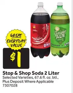 Stop&Shop Stop & Shop Soda 2 Liter offer