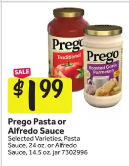 Stop&Shop Prego Pasta or Alfredo Sauce offer