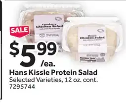 Stop&Shop Hans Kissle Protein Salad offer