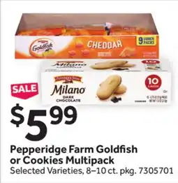 Stop&Shop Pepperidge Farm Goldfish or Cookies Multipack offer