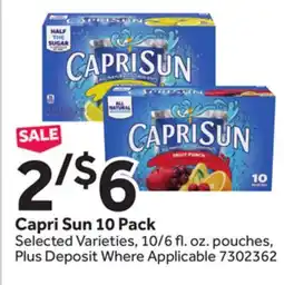 Stop&Shop Capri Sun 10 Pack offer