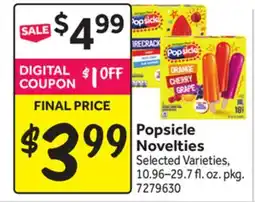 Stop&Shop Popsicle Novelties offer