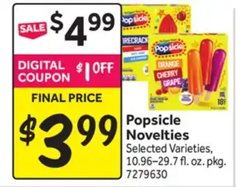 Stop&Shop Popsicle Novelties offer