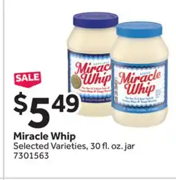 Stop&Shop Miracle Whip offer