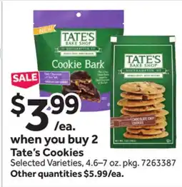 Stop&Shop Tate's Cookies offer