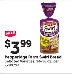 Stop&Shop Pepperidge Farm Swirl Bread offer