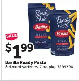 Stop&Shop Barilla Ready Pasta offer