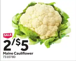 Stop&Shop Maine Cauliflower offer