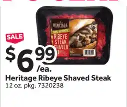 Stop&Shop Heritage Ribeye Shaved Steak offer