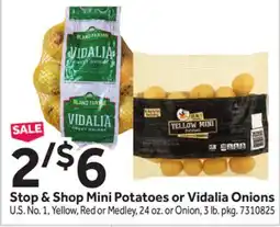 Stop&Shop Stop & Shop Mini Potatoes or Vidalia Onions offer