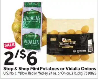 Stop&Shop Stop & Shop Mini Potatoes or Vidalia Onions offer