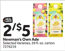 Stop&Shop Newman's Own Ade offer