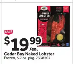 Stop&Shop Cedar Bay Naked Lobster offer